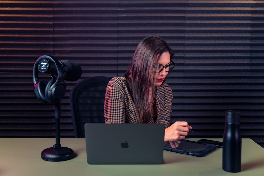 woman practicing spanish pronunciation drills