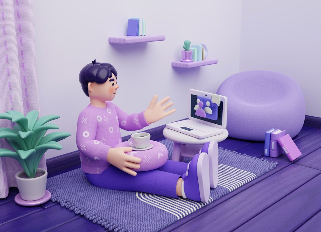 Online speech therapy video call session