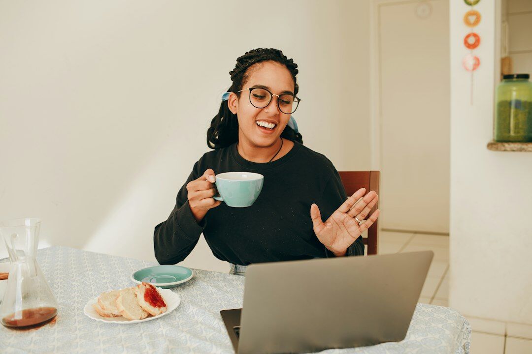 woman practicing spanish speech